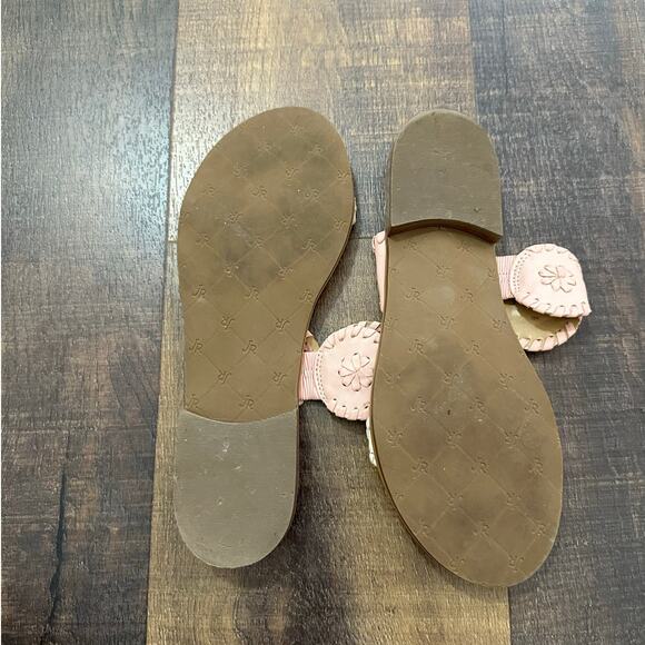 Jack Rogers Leather Lauren Pink Slip On Flats Sandals Size 7 - Picture 7 of 7